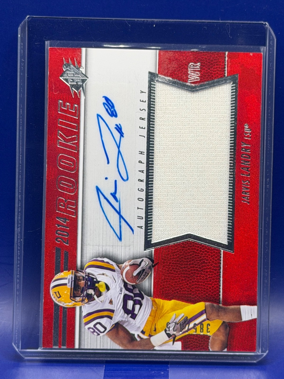 JARVIS LANDRY RPA 2014 SPx AUTOGRAPH JERSEY PATCH ROOKIE RC #55 /425