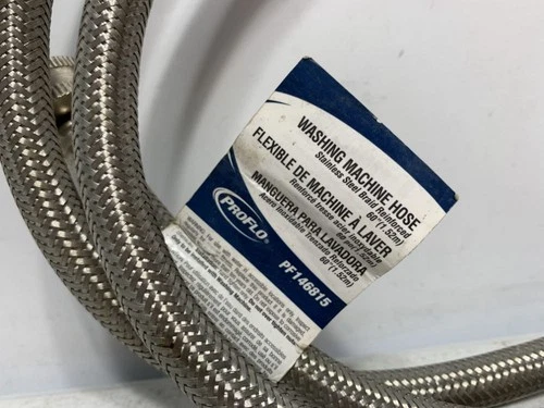 ProFlo PF146815 Washing Machine Hose 60" Stainless Steel - Picture 2 of 6