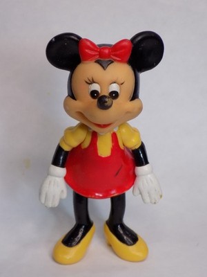 Walt Disney Productions Minnie Mouse 5.5'' Figure with Articulated Arms Legs Head