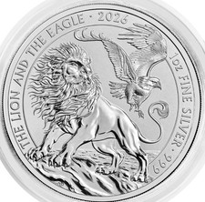 2026 The Lion and The Eagle 1oz Silver Coin | CGT free | Mint Condition