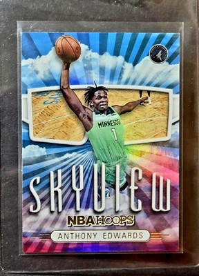 2022-23 Panini Hoops Anthony Edwards SkyView Insert #6 Timberwolves