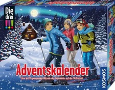 Kosmos 632502 Die DREI !!! Adventskalender Rätsel Geheimnis Ski-Freizeit Spiele