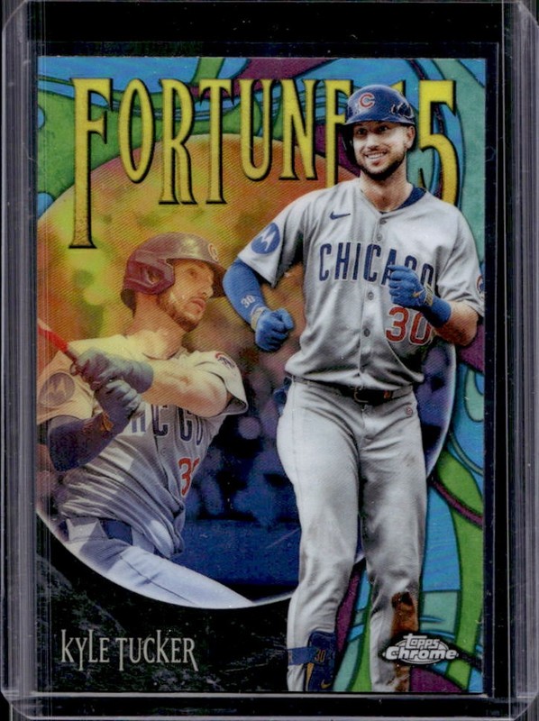 2025 Topps Chrome Update Kyle Tucker Fortune 15 #F15-5 Cubs