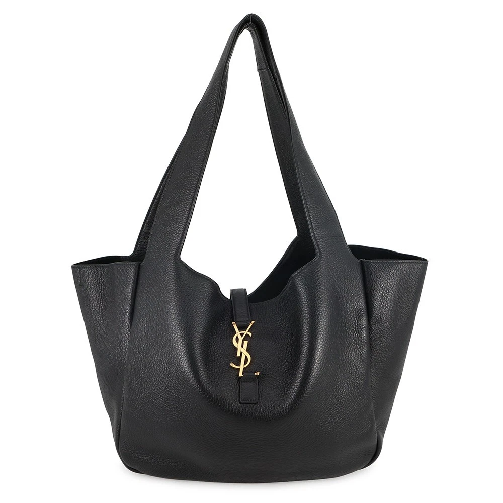 Saint Laurent — SAINT LAURENT PARIS LE 5-7 BEA Tote Soft Deer Leather Black 763435AADUU1000