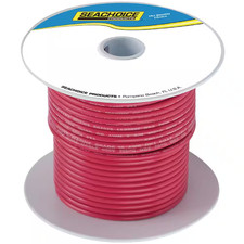 Tinned Copper Marine Wire, 4 AWG, Red, 100 Ft.