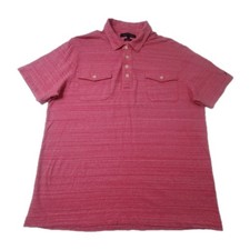 Tommy Hilfiger Polo Shirt Mens XL Pink Short Sleeve Slim Fit Causal Cotton Adult