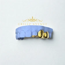 Custom FIT Grillz 3pc Plain Jane with ROSE (925 Sterling Silver)