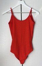 ZARA women Bodysuit Size S Deep Orange
