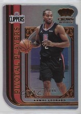 2021-22 Panini Crown Royale Pivotal Players 11/99 Kawhi Leonard #6 4f5