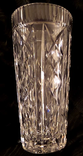 Retired Vintage WATERFORD Crystal "Killeen" Hand-Cut 8” Vase Signed