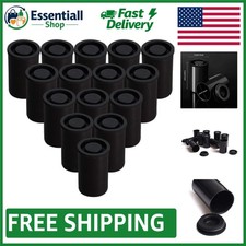 Reusable Airtight Film Canisters - 15 Black Plastic Containers for Organization