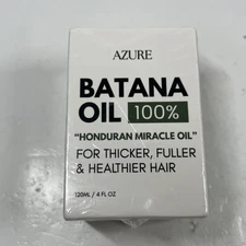 Azure 100% Pure Batana Oil, Honduran Miracle Oil, 4oz EXP 11/2027 (NEW & SEALED)