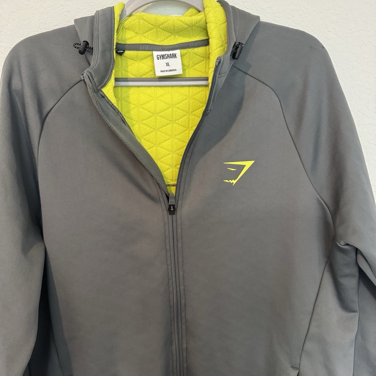 Gymshark ARK Full Zip Jacket Hoodie Men's Extra Large Grey | eBay