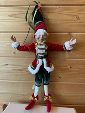 RAZ Imports 19” Posable Elf Green Red White Gold Read Description (28)