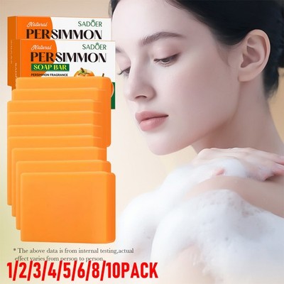 10X Persimmon Soap Bar for Body Odor Control, Organic Eliminating Odor Wash Soap