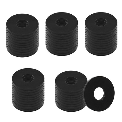 #ad #ad 50Pcs Black Plastic Washer 0.71#x27;#x27; 18Mm OD0.06#x27;#x27; Thickness M6 Nylon Flat Washer $8.84