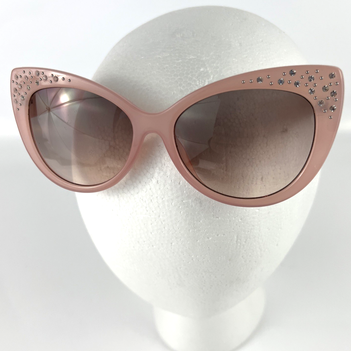Circus By Sam Edelman Sunglasses Retro Pink Cat Eye Sparkle 
