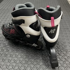 K2 Kinetic 80 W Women  s Inline Skates/Roller Blades Black - Raspberry Size 8