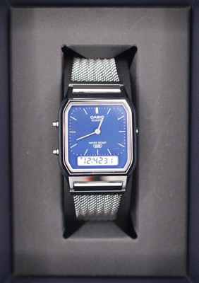 CASIO AQ-230EM-2AJF Classic Analog Digital Watch Steel Band From Japan Official