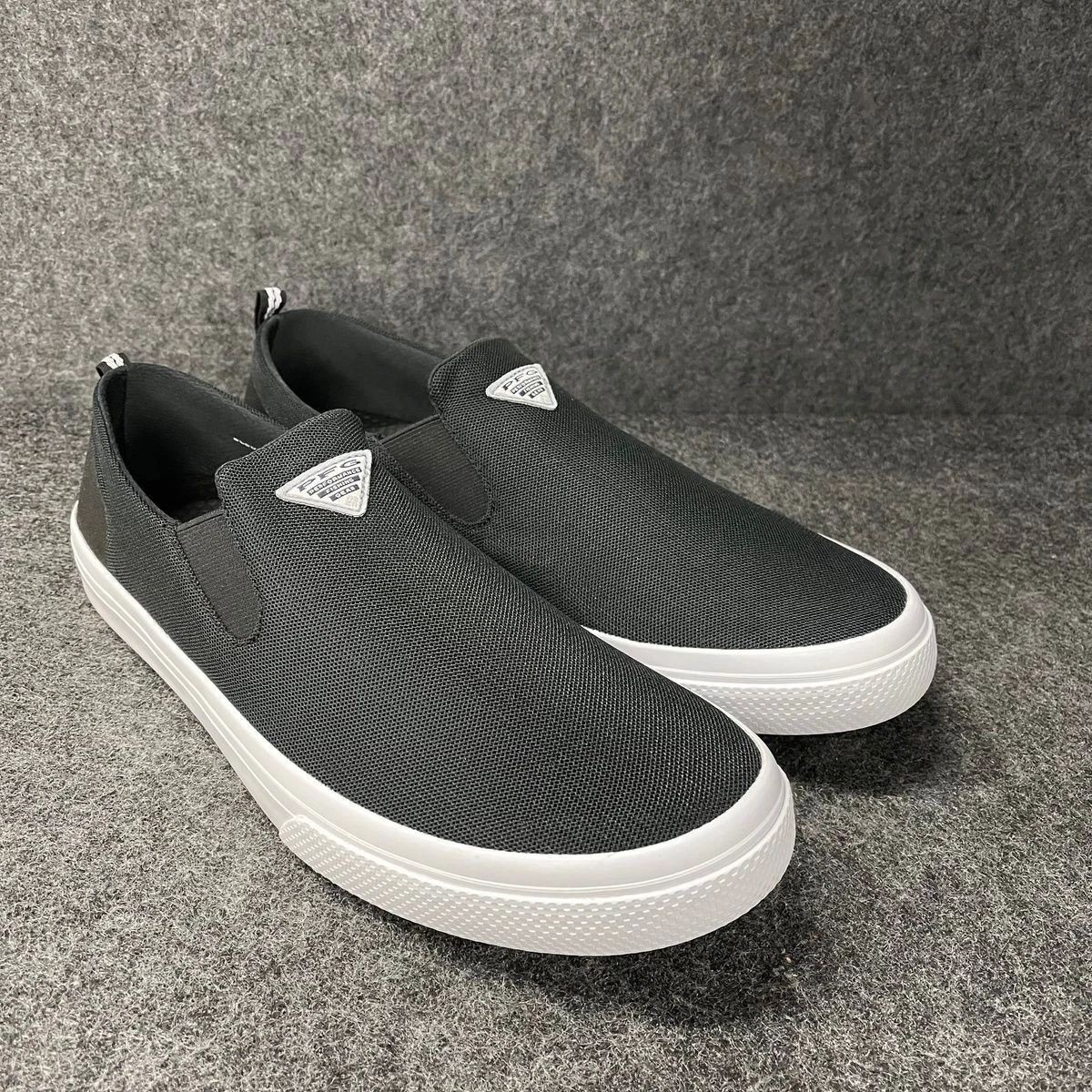 COLUMBIA Distant Water PFG Slip-On Shoes Men's Size US 11.5 Black