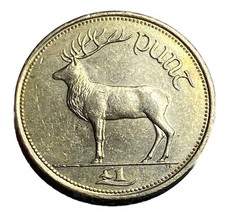1999 IRELAND ONE POUND £1 COIN | IRISH PUNT RED DEER EIRE STAG COIN | Lot 3252