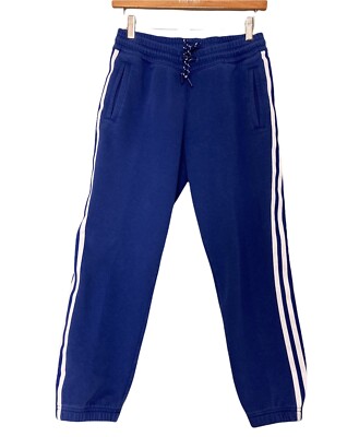 ADIDAS Athletics Sz S 3-Stripes Oversized 7/8 Pants Color Mystery Ink