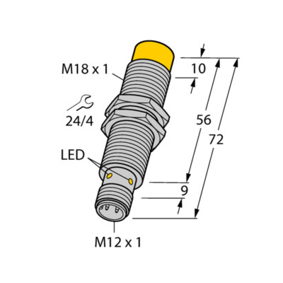 TURCK NI8-M18-VN4X-H1141 1561910 Inductive sensor NPN