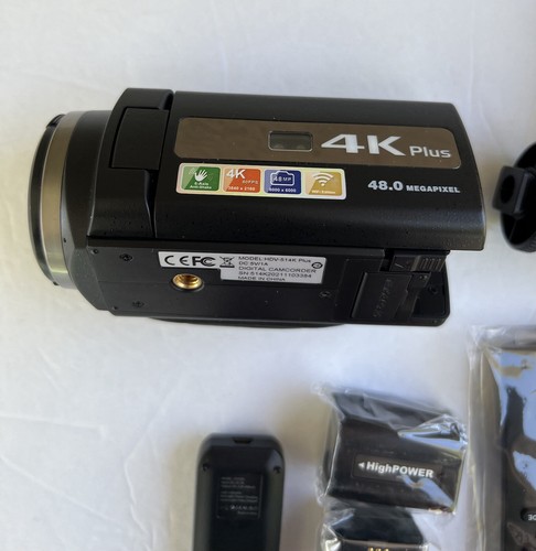 HDV- 514K Plus Video Camera Camcorder With WiFi 48MP - Picture 3 of 11