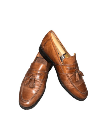 Johnston & Murphy dress shoes Brown leather size 9.5 with  display picture 2