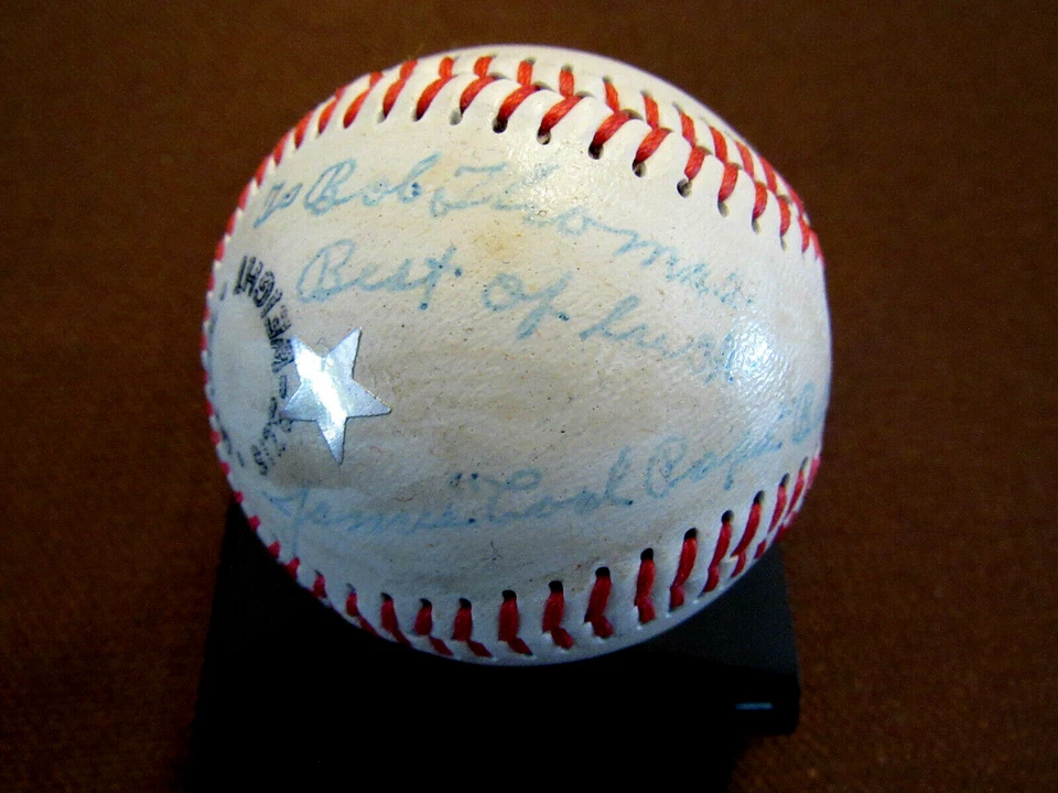 JAMES COOL PAPA BELL STARS GRAYS HOF SIGNED AUTO VINTAGE 1970'S BASEBALL JSA  - Image 2 of 4