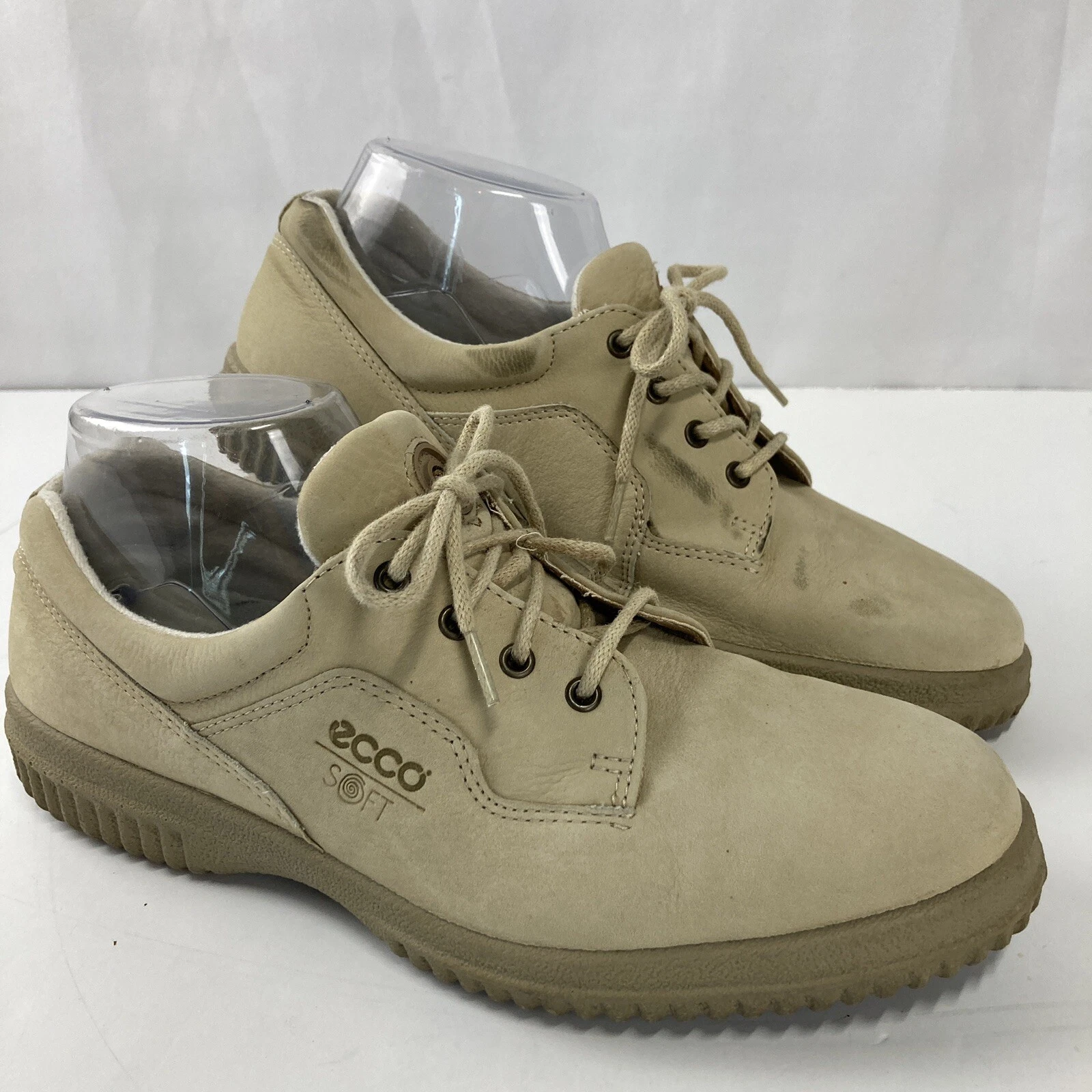 Scarpe da passeggio comode Ecco Soft da donna taglia 40 (US 9) beige marrone chiaro Oxford stringate