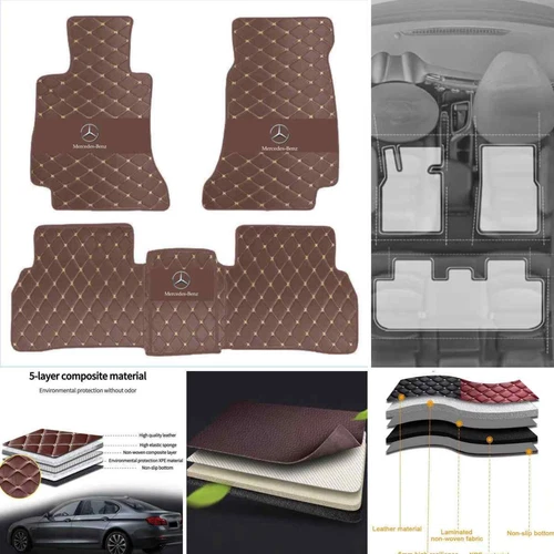 For Mercedes-Benz 1995-2025 All Models Custom Car Floor Mats Carpets Waterproof - Bild 10 von 42