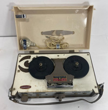 Commodore Battery Op Reel To Reel Tape Recorder Super Deluxe 4 Transistor
