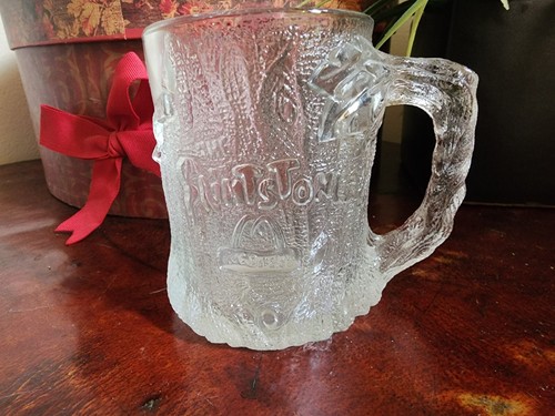 Vintage 1993 " The Flintstones " Movie / McDonalds Promo Glass Mug Cup