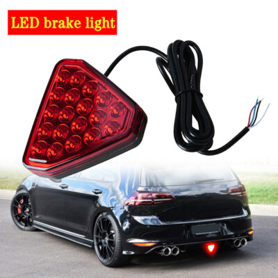 Universal Dreieck 19LED Heck Stop Rücklicht 3. Bremse Strobe Nebel Lampe F1 Style