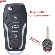 Upgraded Flip Remote Key Fob 433MHz 4D82 for Subaru Forester Impreza 2012-2017