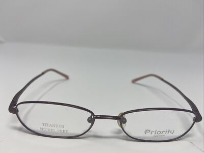 PRIORITY EYEGLASSES FRAME TN19 3 51-16-135 ROSE FULL RIM CH56