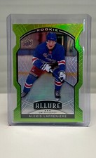 2020-21 Upper Deck Allure Green Quartz /99 Alexis Lafreniere #100 Rookie RC