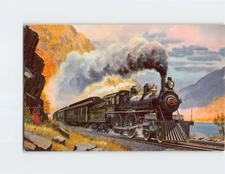 Postcard NY Central & Hudson River RR Locomotive No. 999