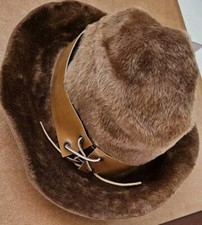 VTG Glen of Michigan by Madcaps, Bill Atkinson Fur  Felt Womens M Hat Italy