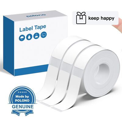 POLONO Genuine P31S Label Maker Tape, Adapted Label Print Paper, 14x40mm(0.55...