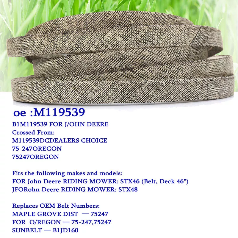 John deere stx46 deck belt hot sale