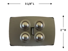 Mulin Electric Switch - MLSK15-C Left (L) 4 Button Power Recliner Switch + USB