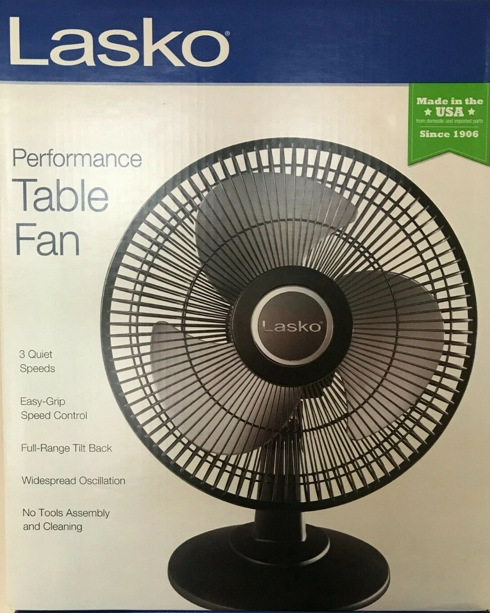 Lasko - 2018 - 12u0026#034; Table Fan - Black | eBay