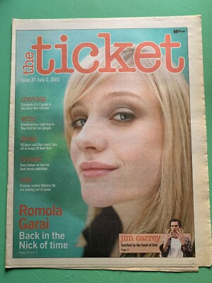The TICKET supplement 27-June-2003 ROMOLA GARAI Depeche Mode Jim Carrey (UK)