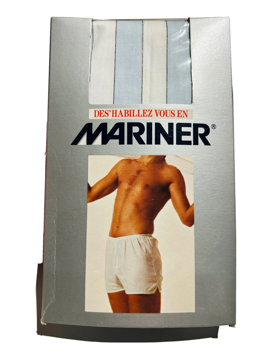 Mariner 100 Cotton Blue White Striped Men s Boxer Shorts Underwear eBay