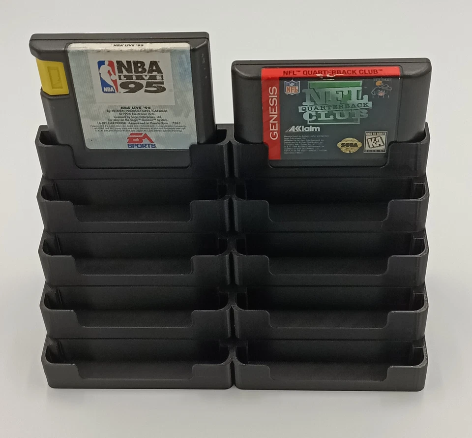 Sega Genesis Display Stand Tower Holder Case - Holds 10 Games - Image 2 of 4