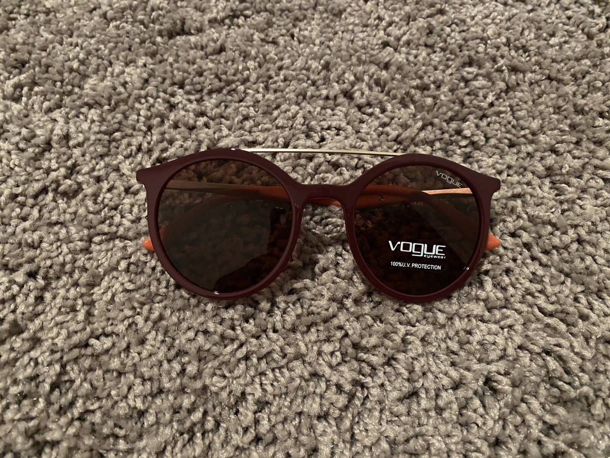 Vogue Sunglasses VO 5195S 25925R 52 Violet Frame | Pink Mirror Brown Lens Vogue Purple Brown Sunglasses for Women for sale | eBay main image 2