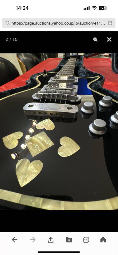 【未使用】Greco ZEMAITIS GZ-2600 IF / HEART Electric Guitar Zemaitis GZ-2600 IF Heart Black with Hard