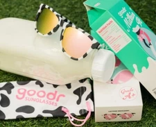 NEW! Goodr MILK IT Lactose Indulgent Limited Collectors Cow Farm Run Sunglasses